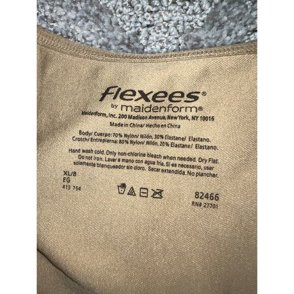 X-Large Maidenform Shaper Shapewear Seamless Shaping Fleexees Open Bust Tan XL - Picture 3 of 9